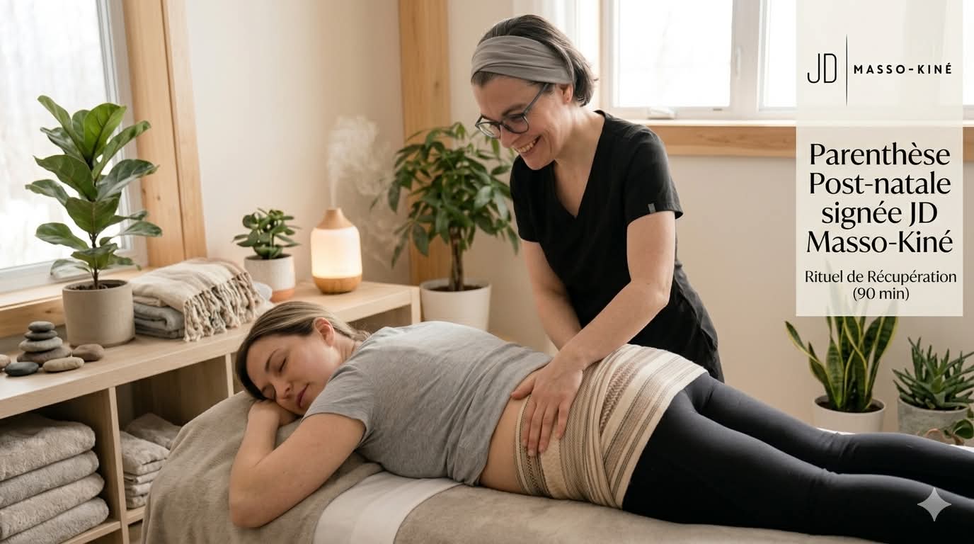 Soin "Parenthèse Post-natale signée JD Masso-Kiné"